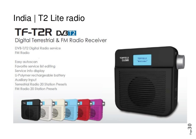 DVB-T2 lite digital radio