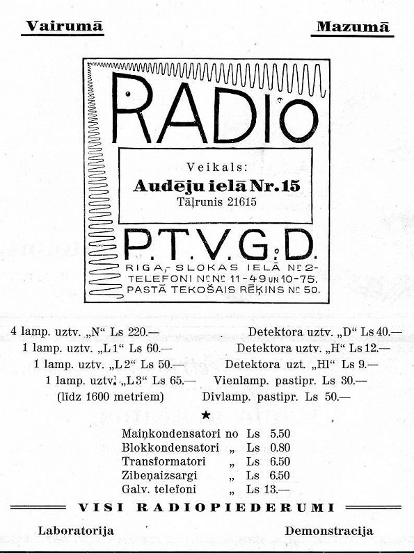 Radio PTVG cenu lapa